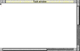 'Task Window', with the star prompt in the corner