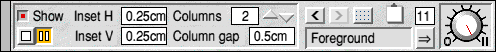 Text Area tool, mode 2